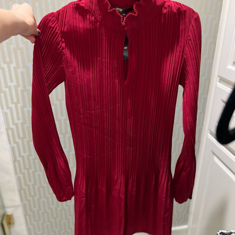 MAJE SIZE 1 RED DRESS